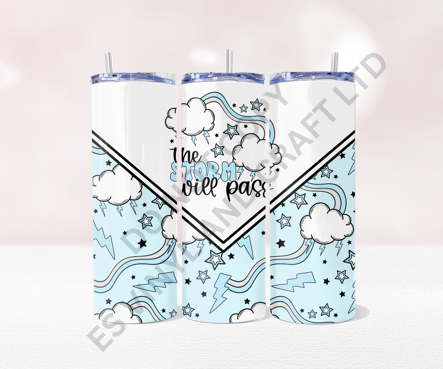 Storm - Full 20oz Tumbler Sublimation Ready To Print image 0