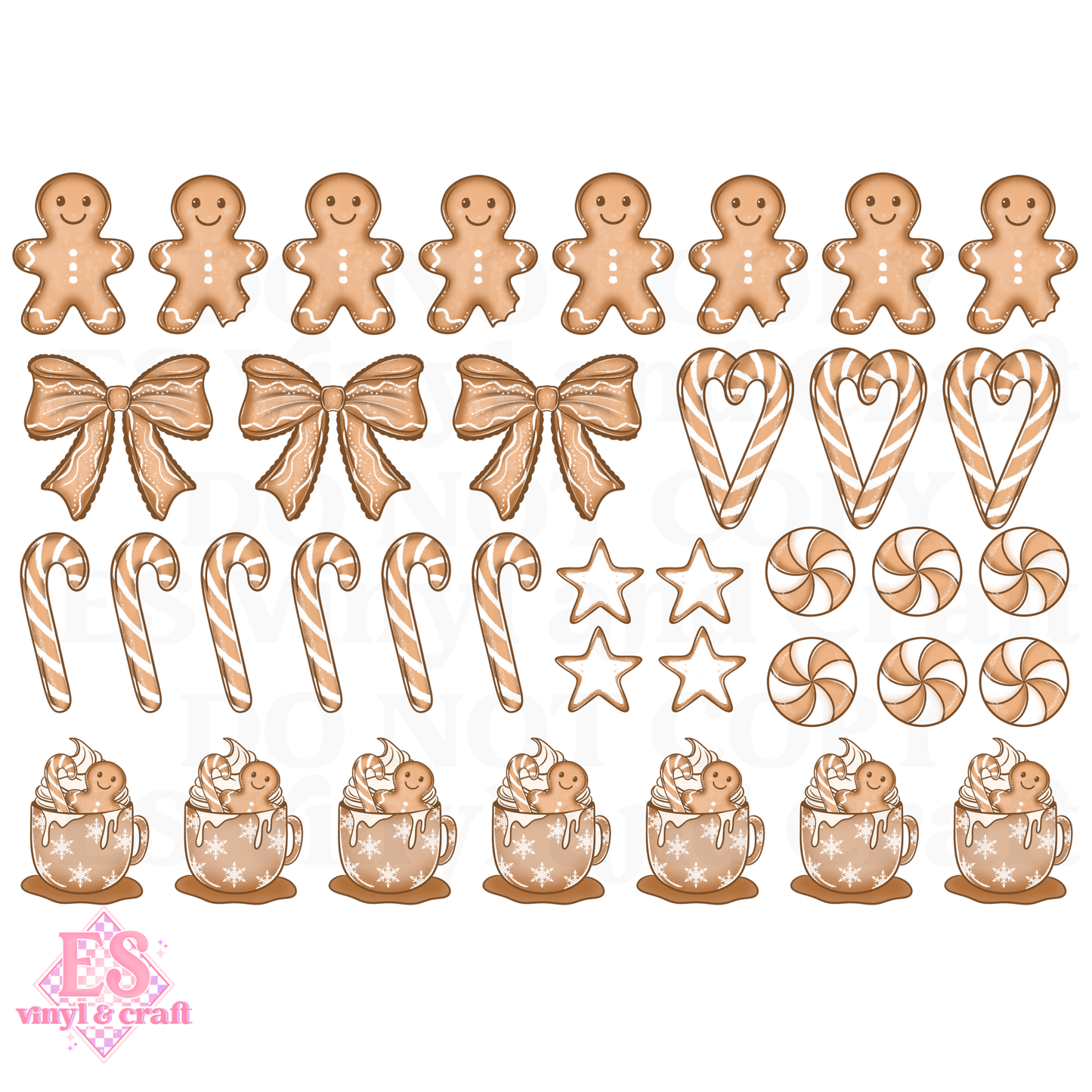 Gingerbread Latte - UVDTF (A4 Sheet) 210mm x 300mm image 1