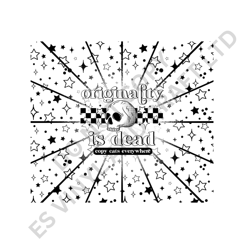 Originality White - Full 20oz Tumbler Sublimation Ready To Prin image 1