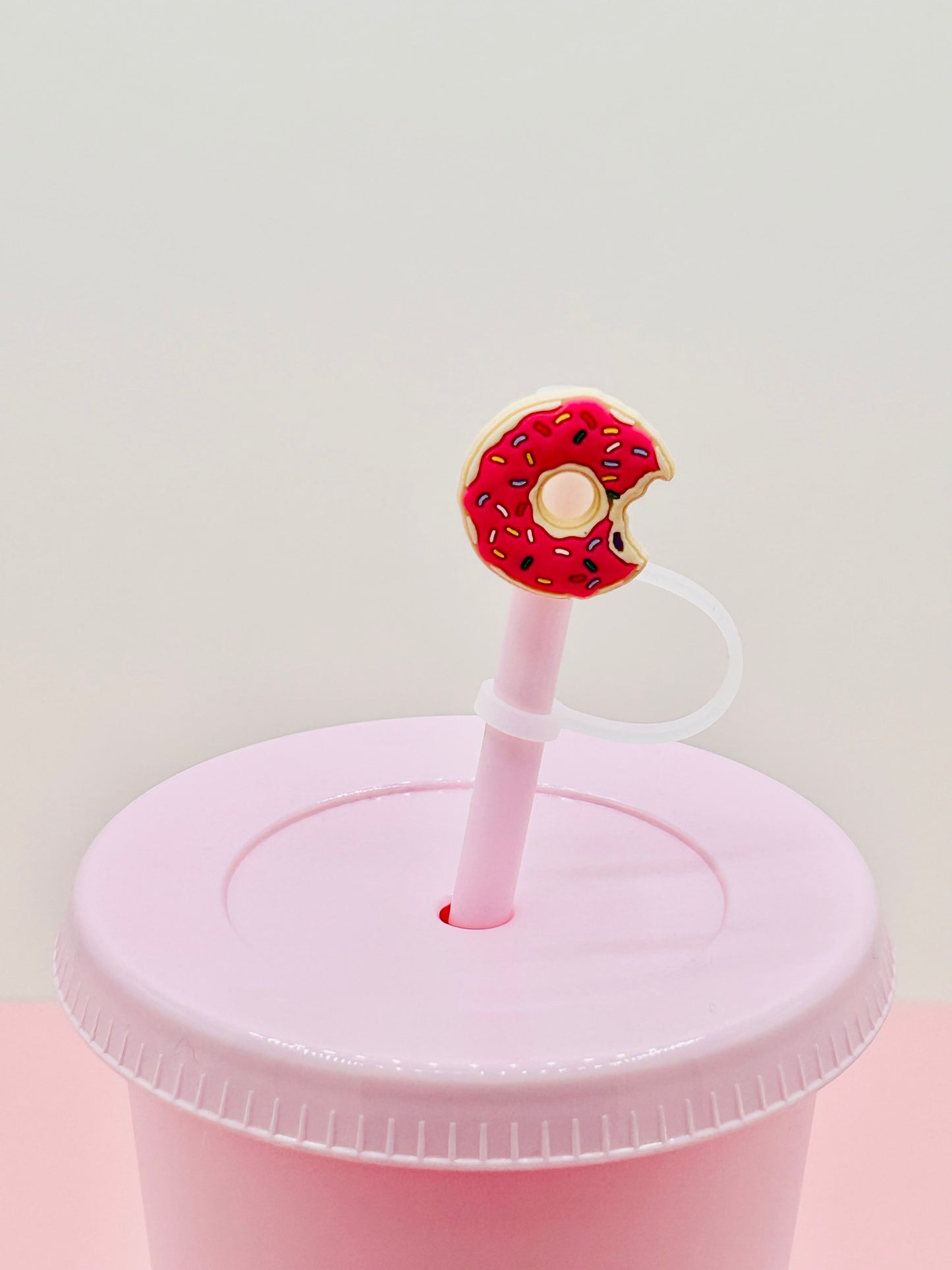 Straw Topper - Bitten Doughnut image 0