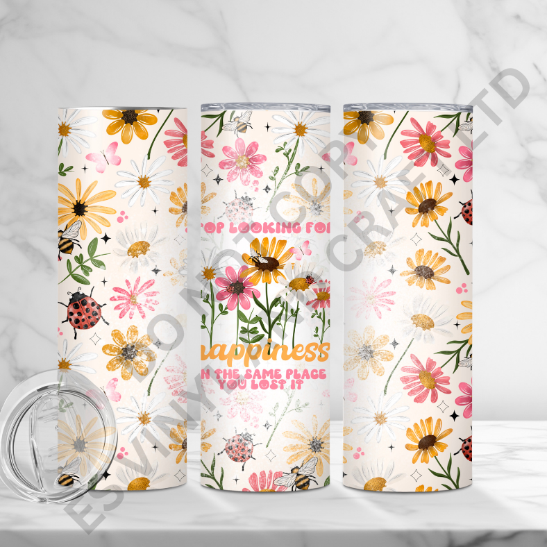 Wildflower - Full 20oz Tumbler Sublimation Ready To Print image 0