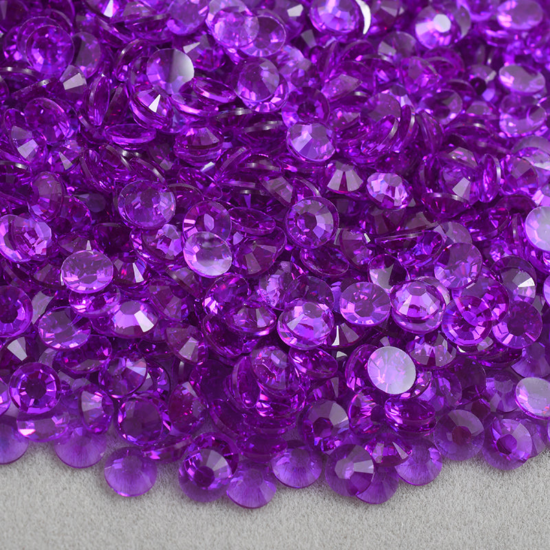 Purple - Transparent Resin Rhinestones (3mm, 4mm & 5mm) image 0