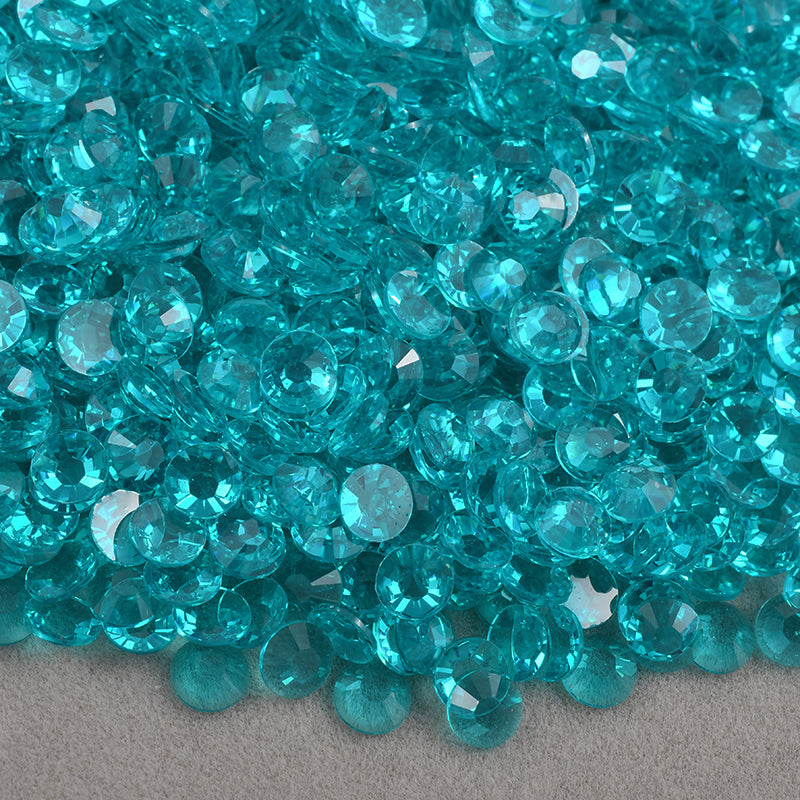 Aqua - Transparent Resin Rhinestones (3mm, 4mm & 5mm) image 0