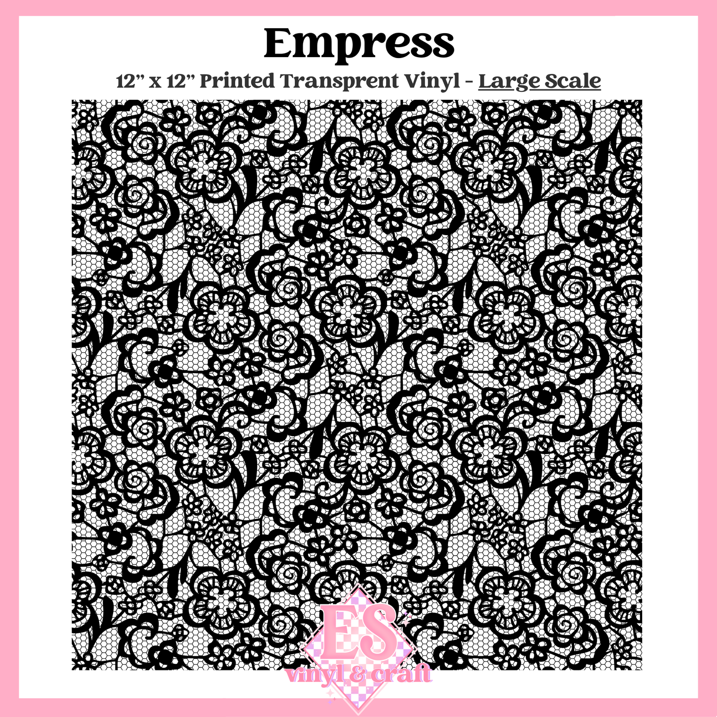 Empress Transparent - Small or Large Scale Options - 12" x 12" Shee image 2