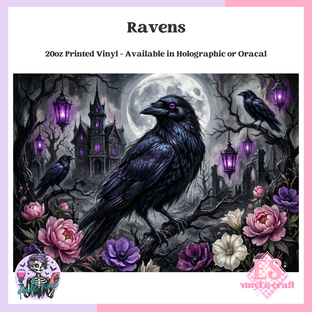 Ravens - 20oz Printed Tumbler Self Adhesive Vinyl