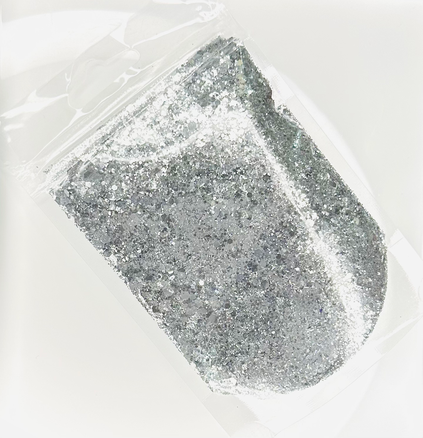 Silver - Metallic Chunky Glitter Mix image 1
