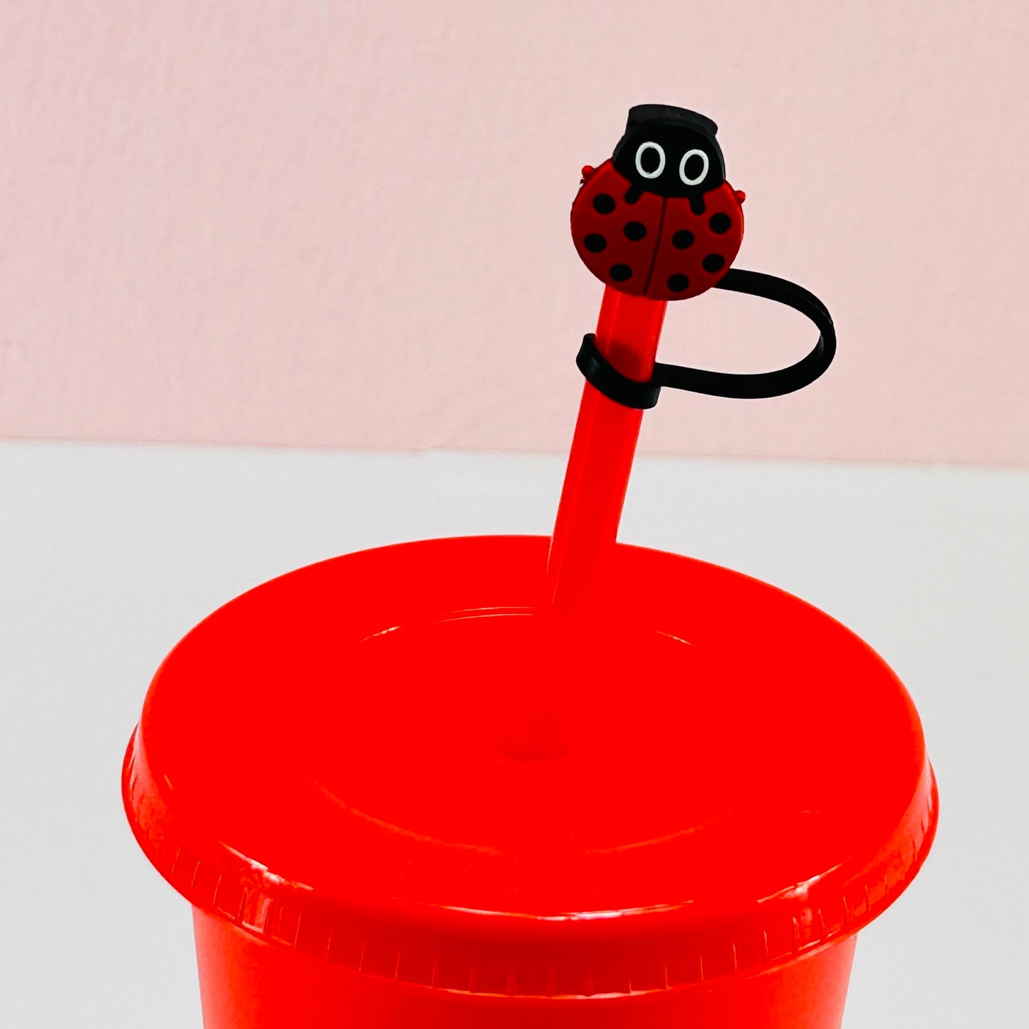 Ladybug - Straw Topper image 0