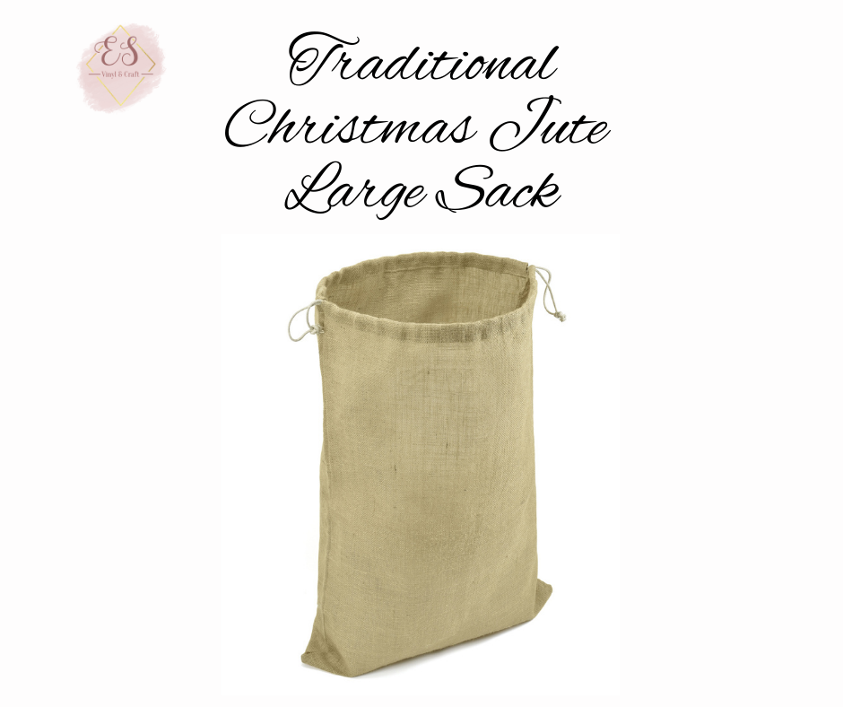 Traditional Christmas Jute Sack - Large image 0