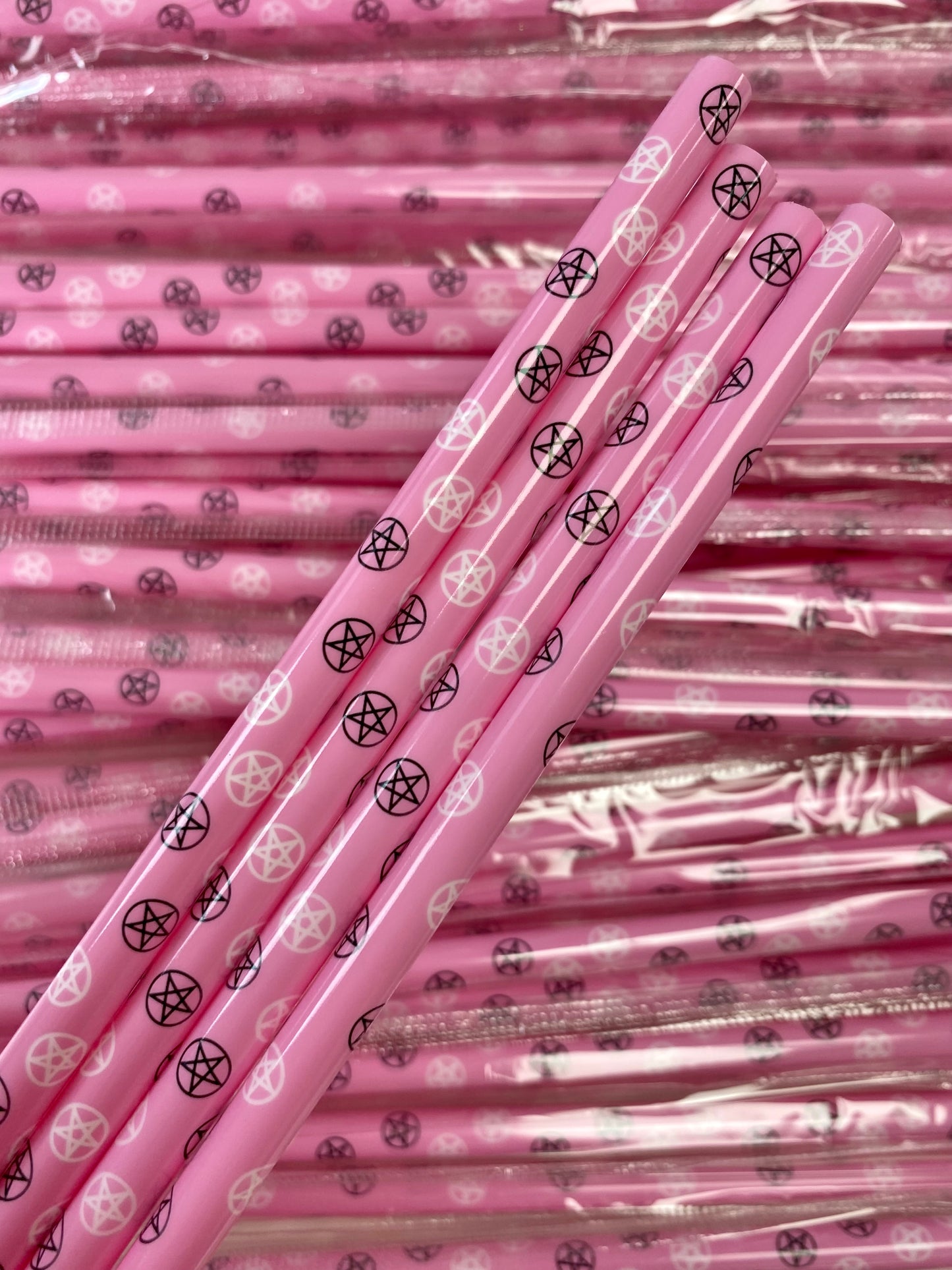 Witchy Pink Star Straw image 0