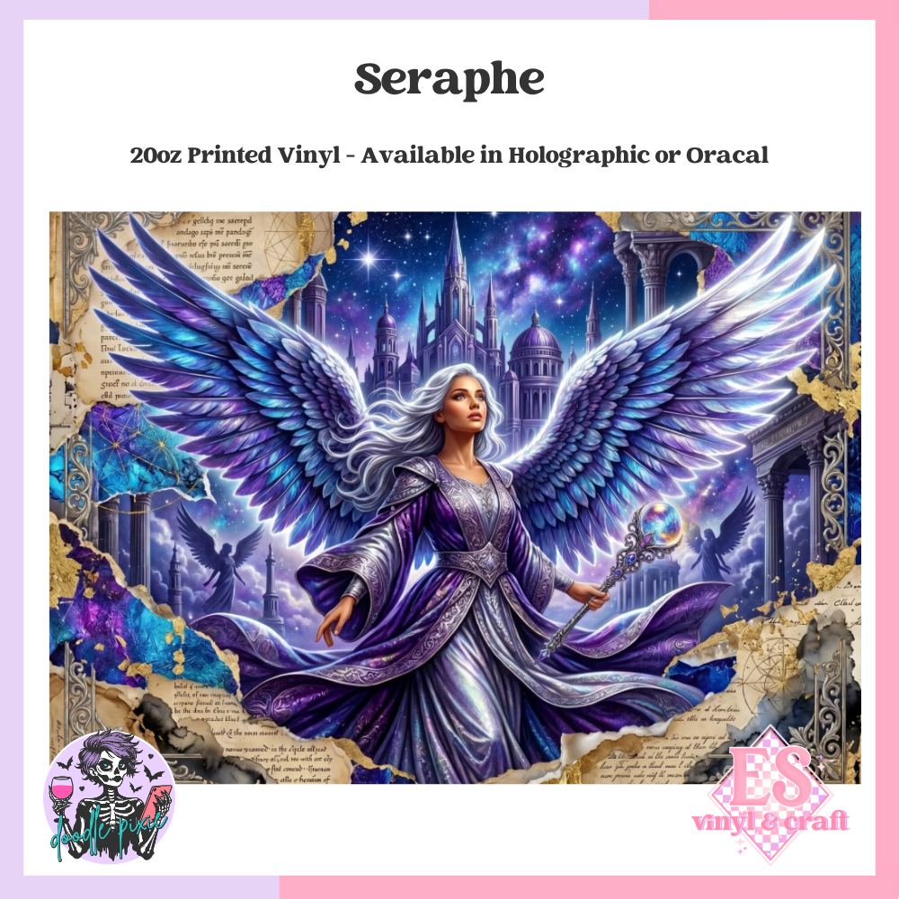 Seraphe - 20oz Printed Tumbler Self Adhesive Vinyl
