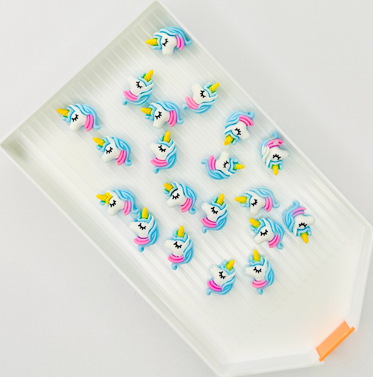 Blue Unicorn Cabochon Flat Back Charm (Pack of 10) image 0