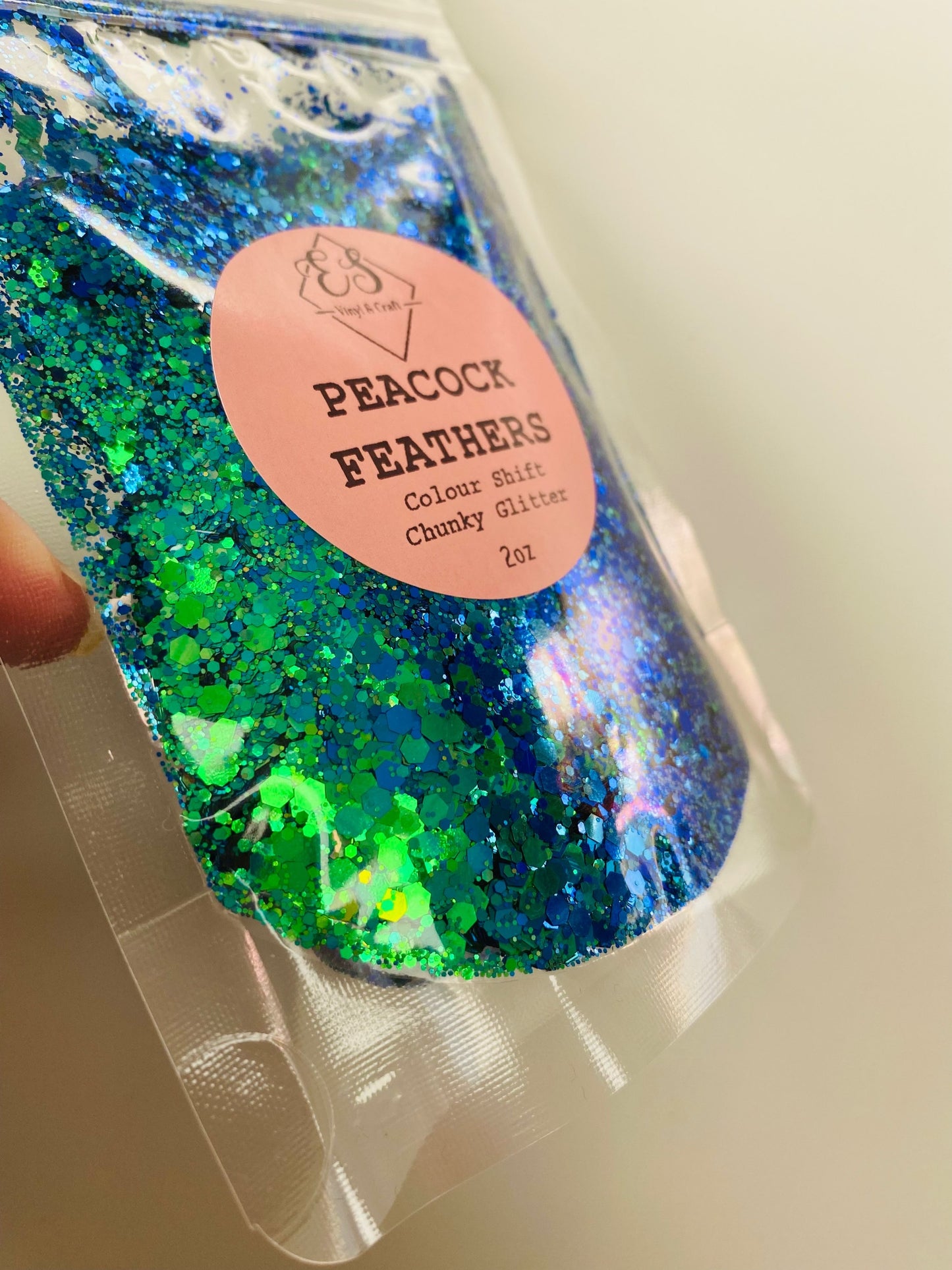 Peacock Feathers - Colour Shift Chunky Glitter Mix image 2