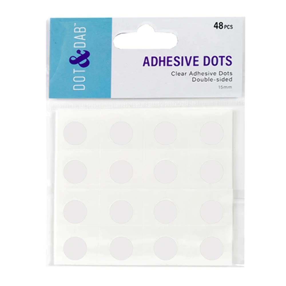 Dot & Dab Glue Dots 15mm x 15mm 48 dots image 0