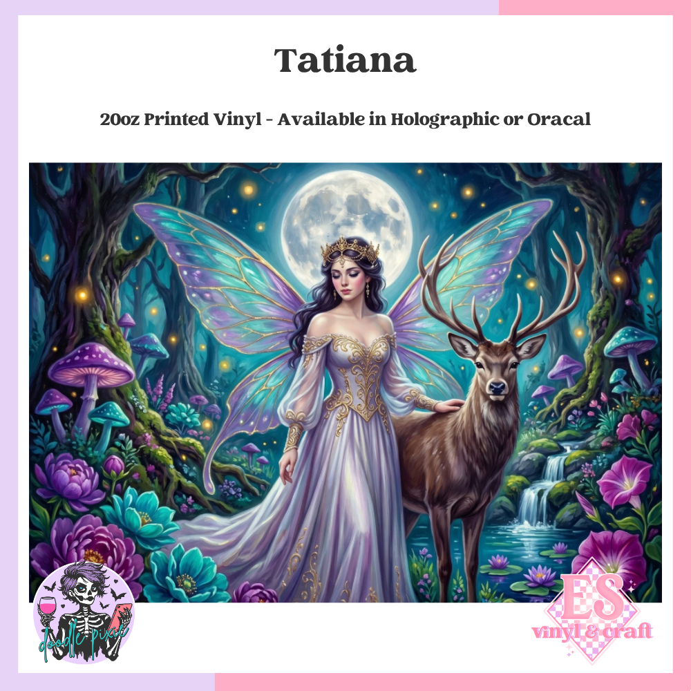 Tatiana - 20oz Printed Tumbler Self Adhesive Vinyl