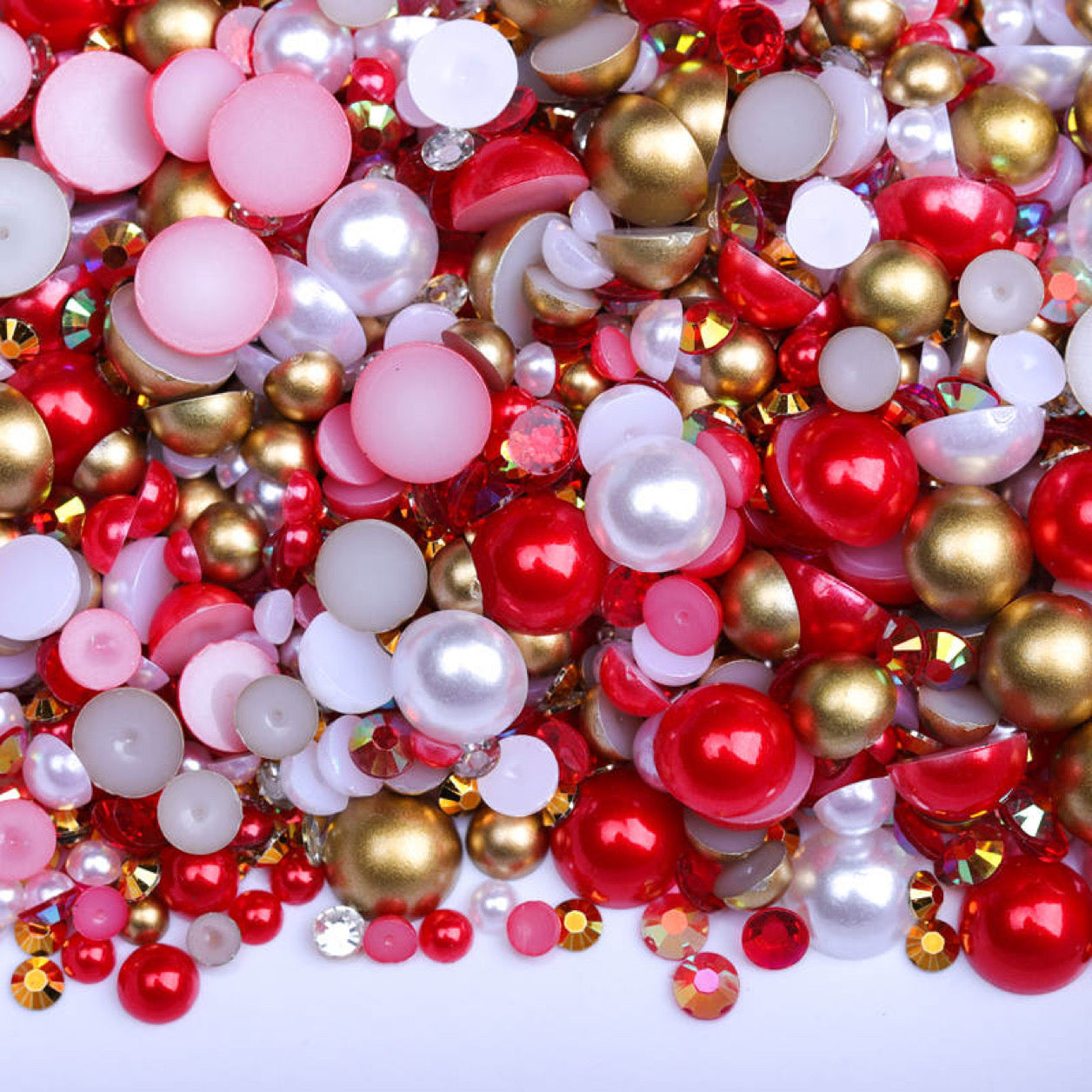 Father Christmas - Pearl & Rhinestone Mix image 0