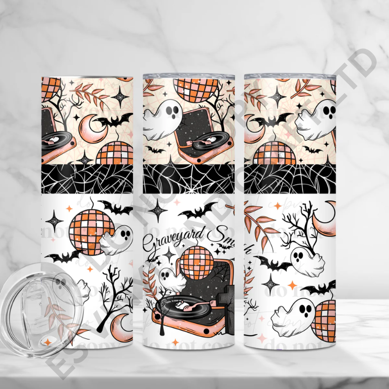 Graveyard Smash - Full 20oz Tumbler Sublimation Ready Print image 0