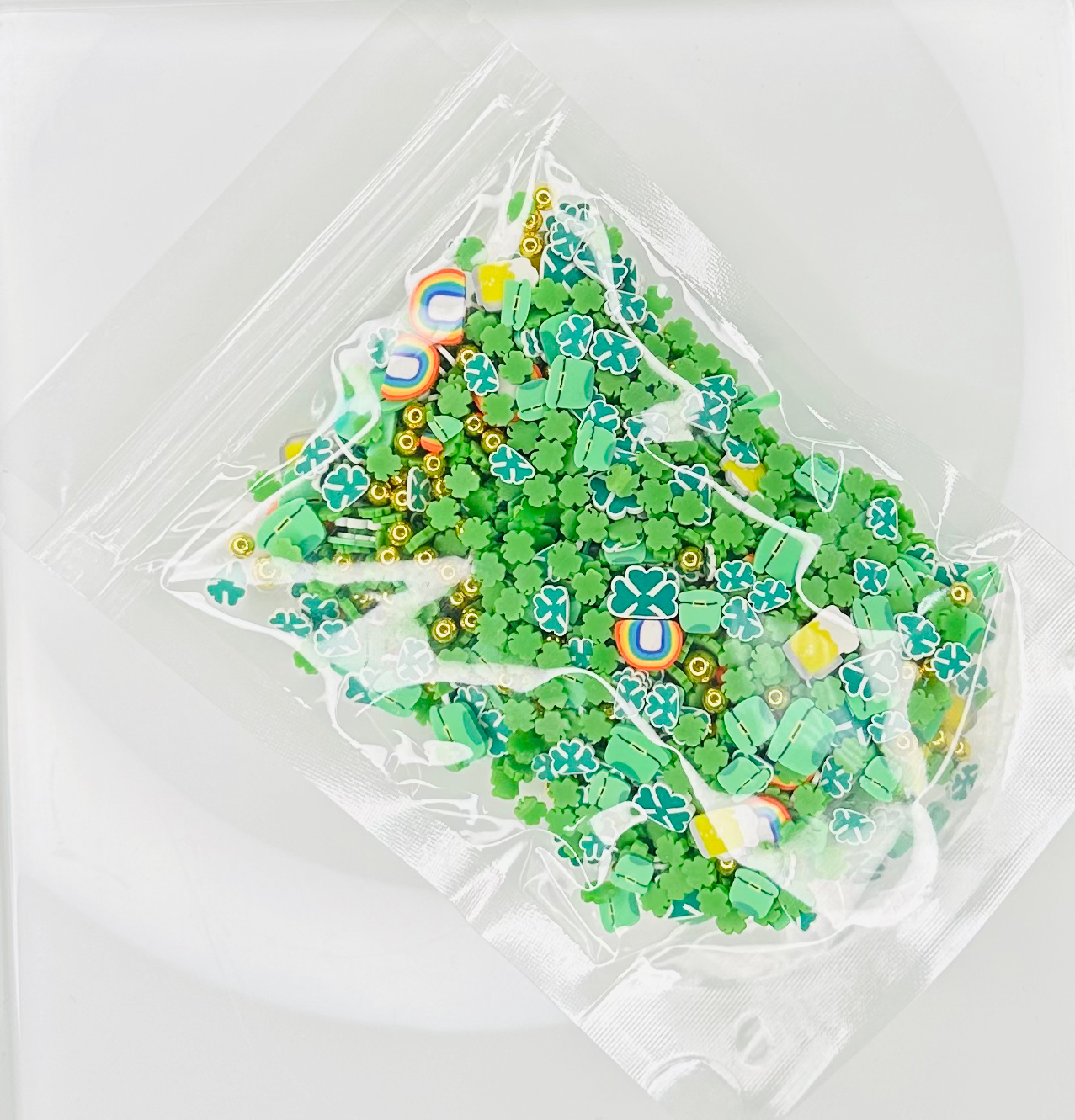 Clover O'Rainbow - Polymer Clay Slices image 1