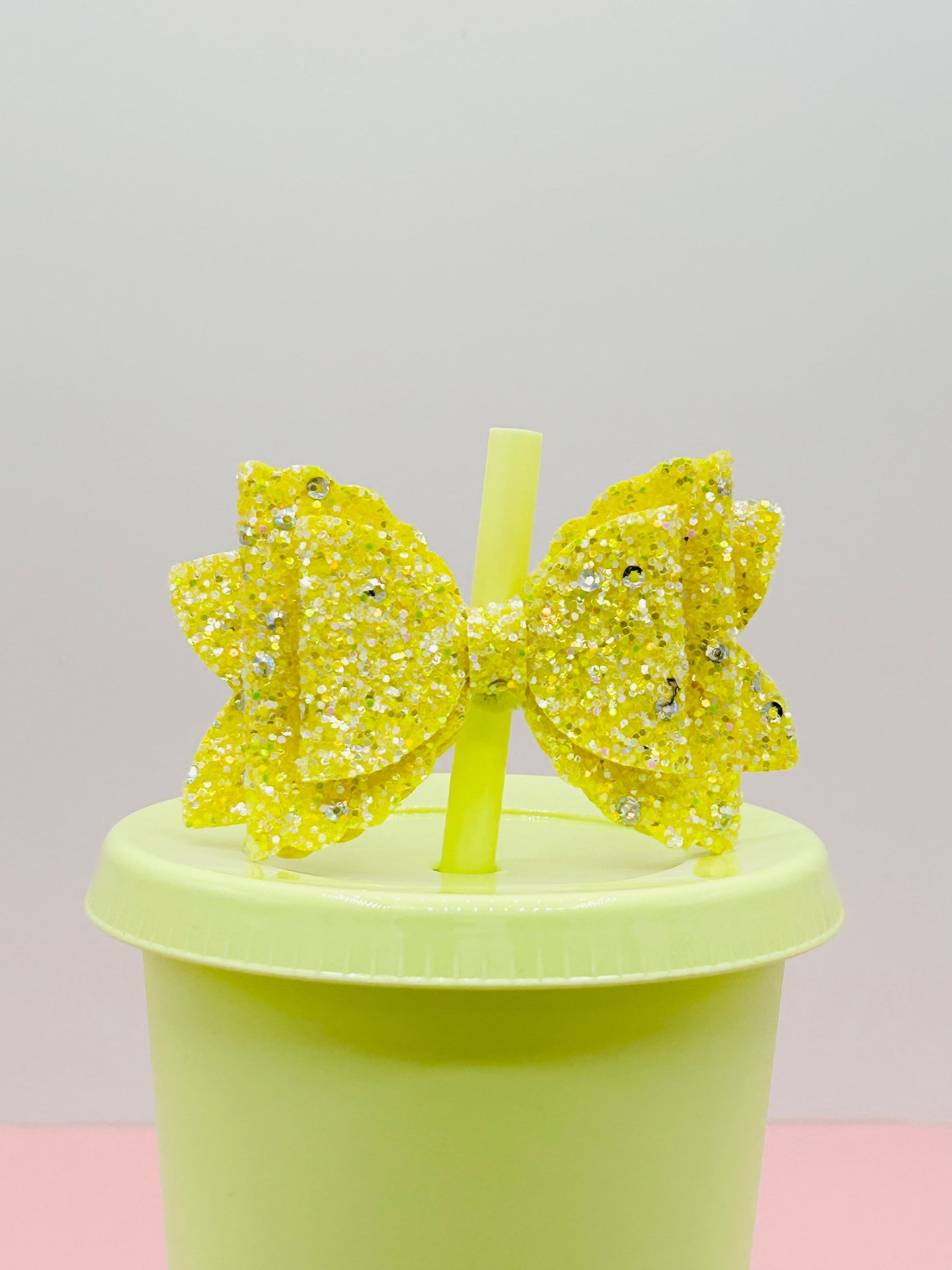 Bow Straw Topper - Sunshine image 0