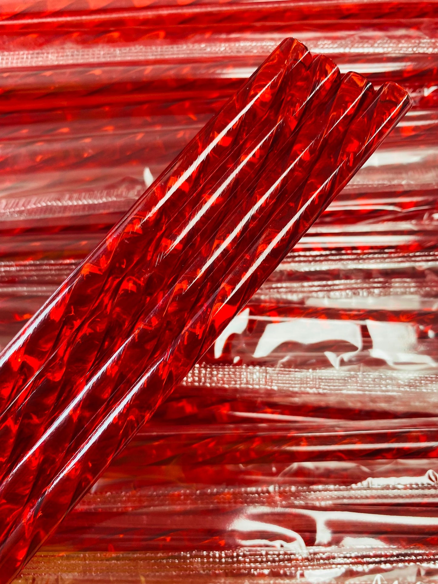 Red Swirl Straw image 0