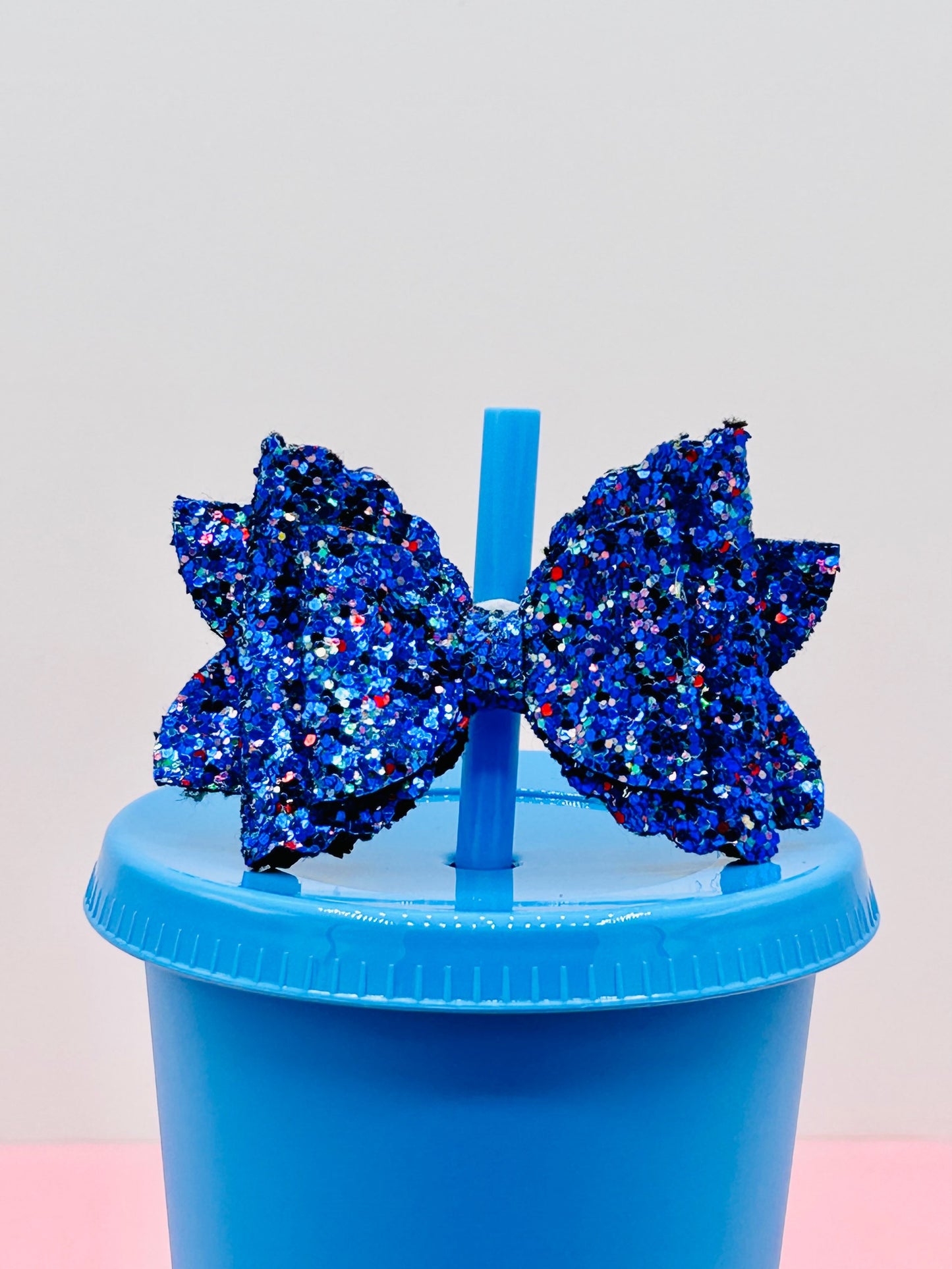 Bow Straw Topper - Midnight Blue image 0