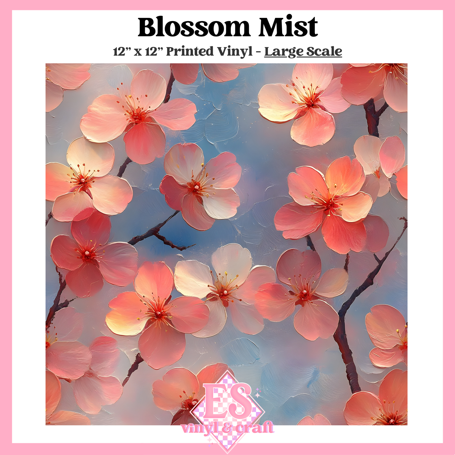Blossom Mist - Small or Large Scale Options - 12" x 12" Sheet image 2