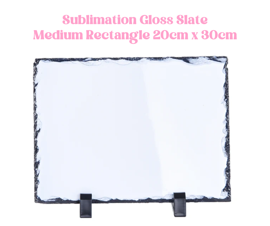 Gloss Slate Large Rectangle - 20cm x 30cm image 0