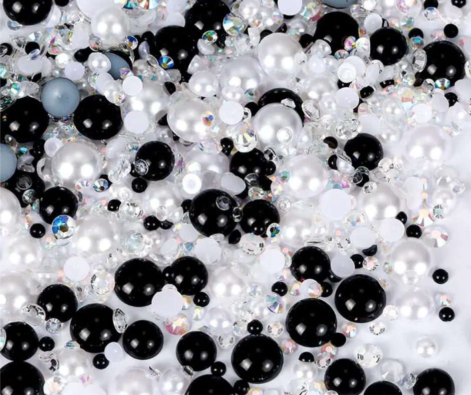 A Nightmare - Pearl & Rhinestone Mix image 0