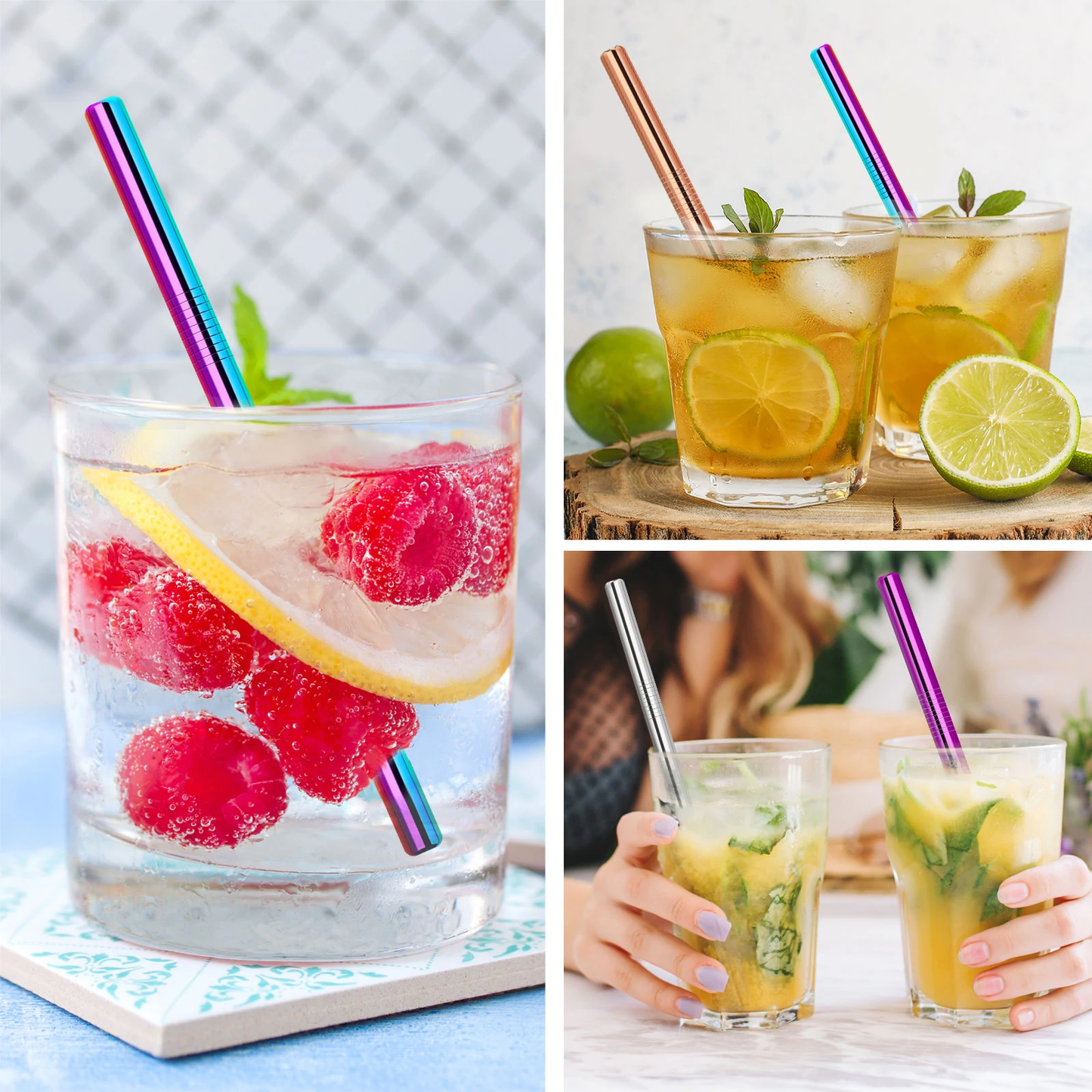 Teckwrap Metal Straws - 4 Pack image 2