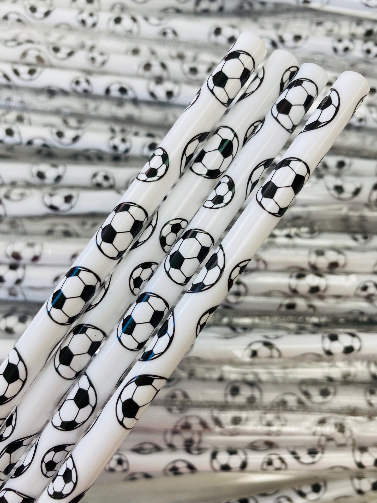 Football White Straw image 0