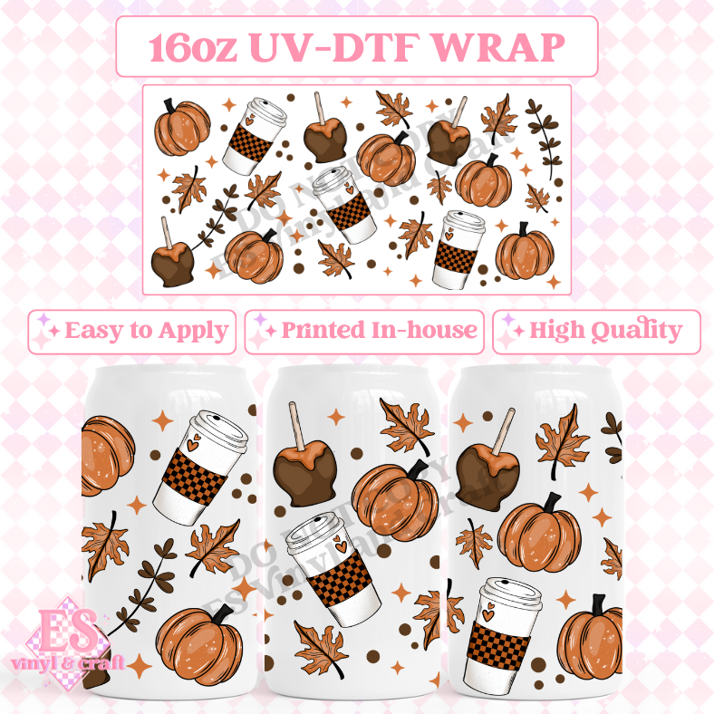 Autumn - 16oz Beer Can / Libbey UV-DTF image 0