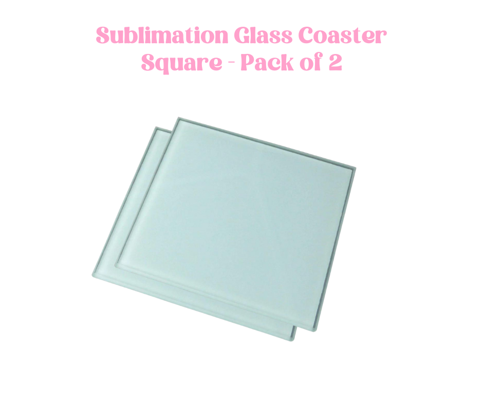 Tempered Glass Square Sublimation Coaster image 0