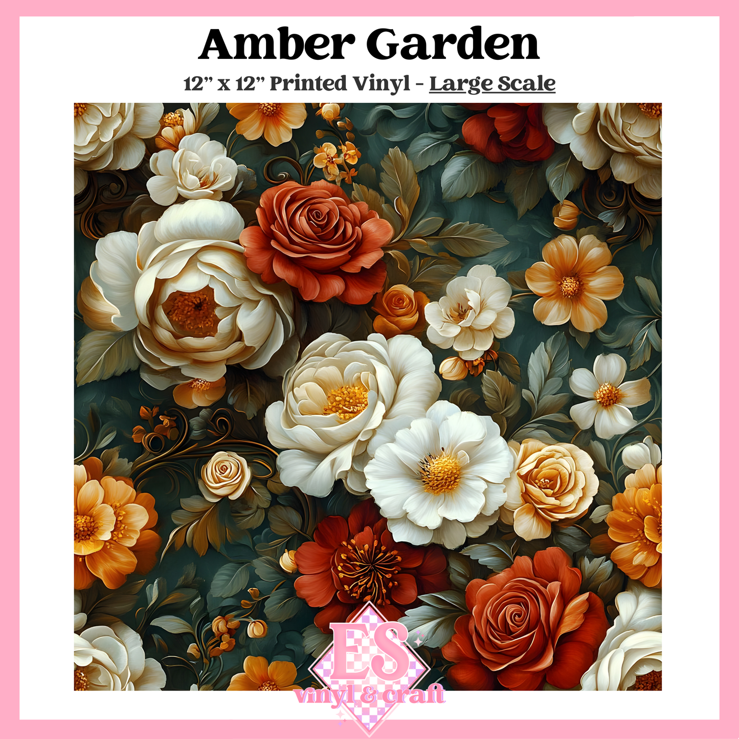 Amber Garden - Small or Large Scale Options - 12" x 12" Sheet image 2