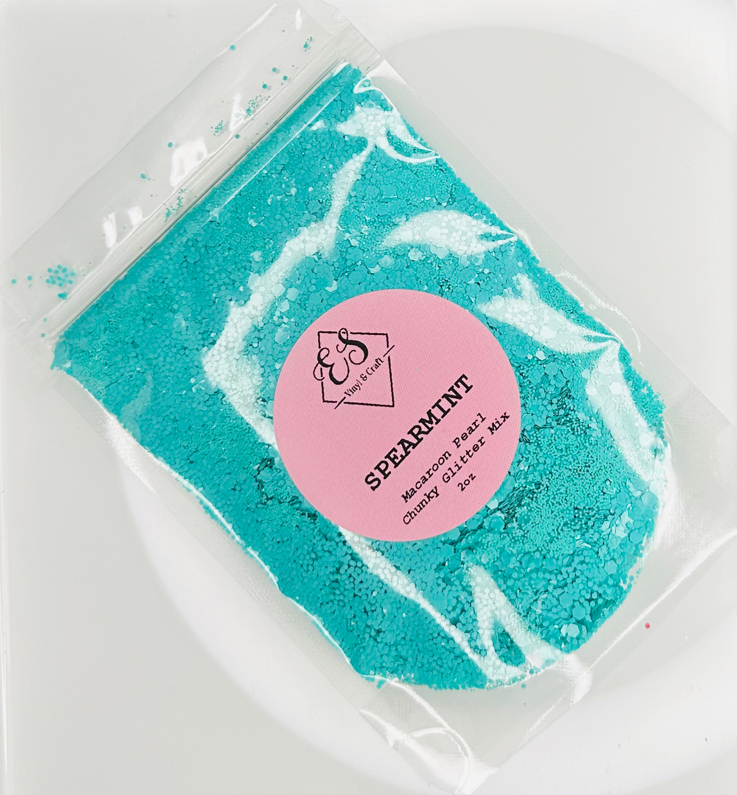 Spearmint - Macaroon Pearl Chunky Glitter Mix image 0