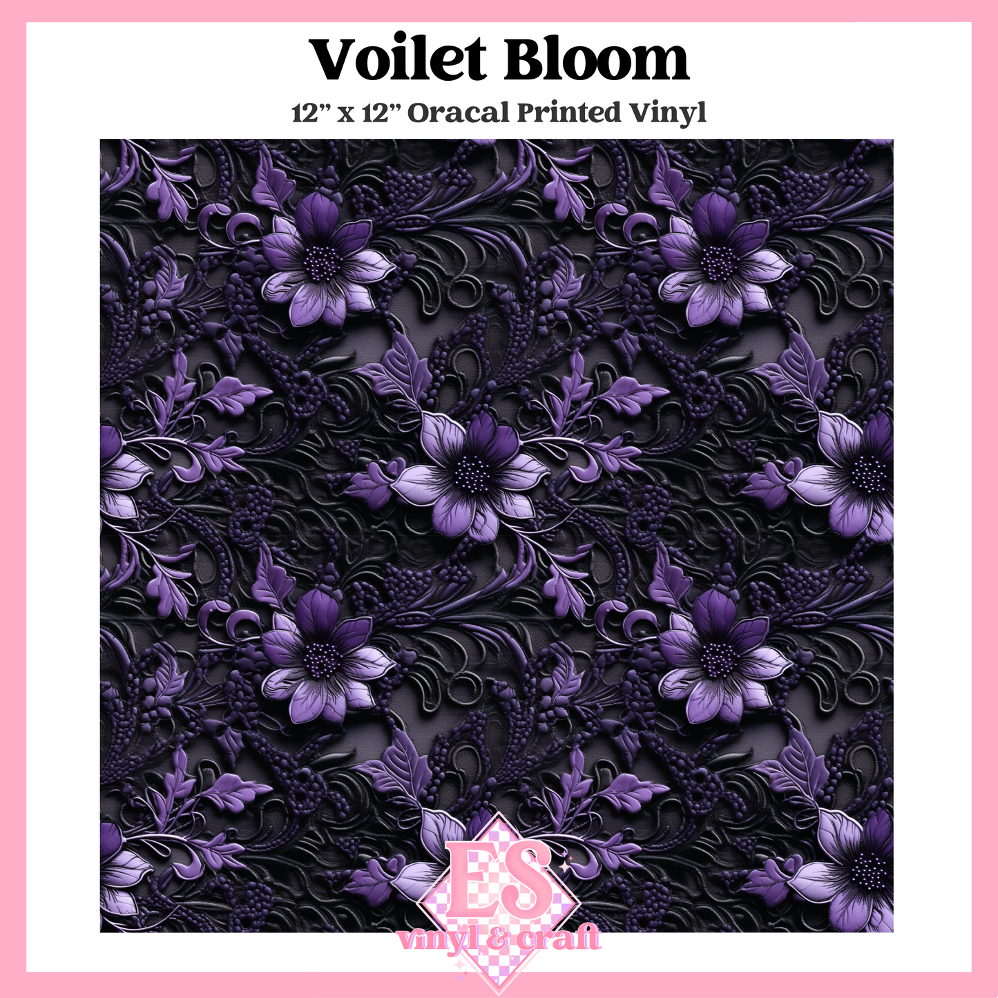 Obsidian Amethyst Collection - 12" x 12" Sheet (12 Different Designs) image 12