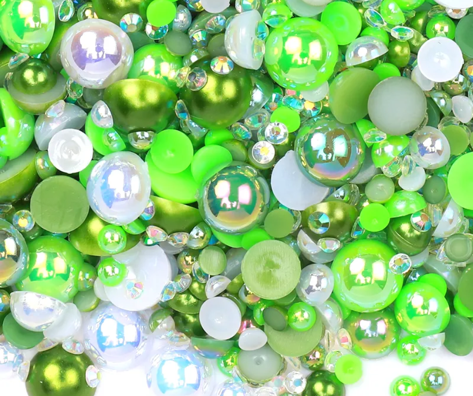 Lucky Charm - Pearl & Rhinestone Mix image 0
