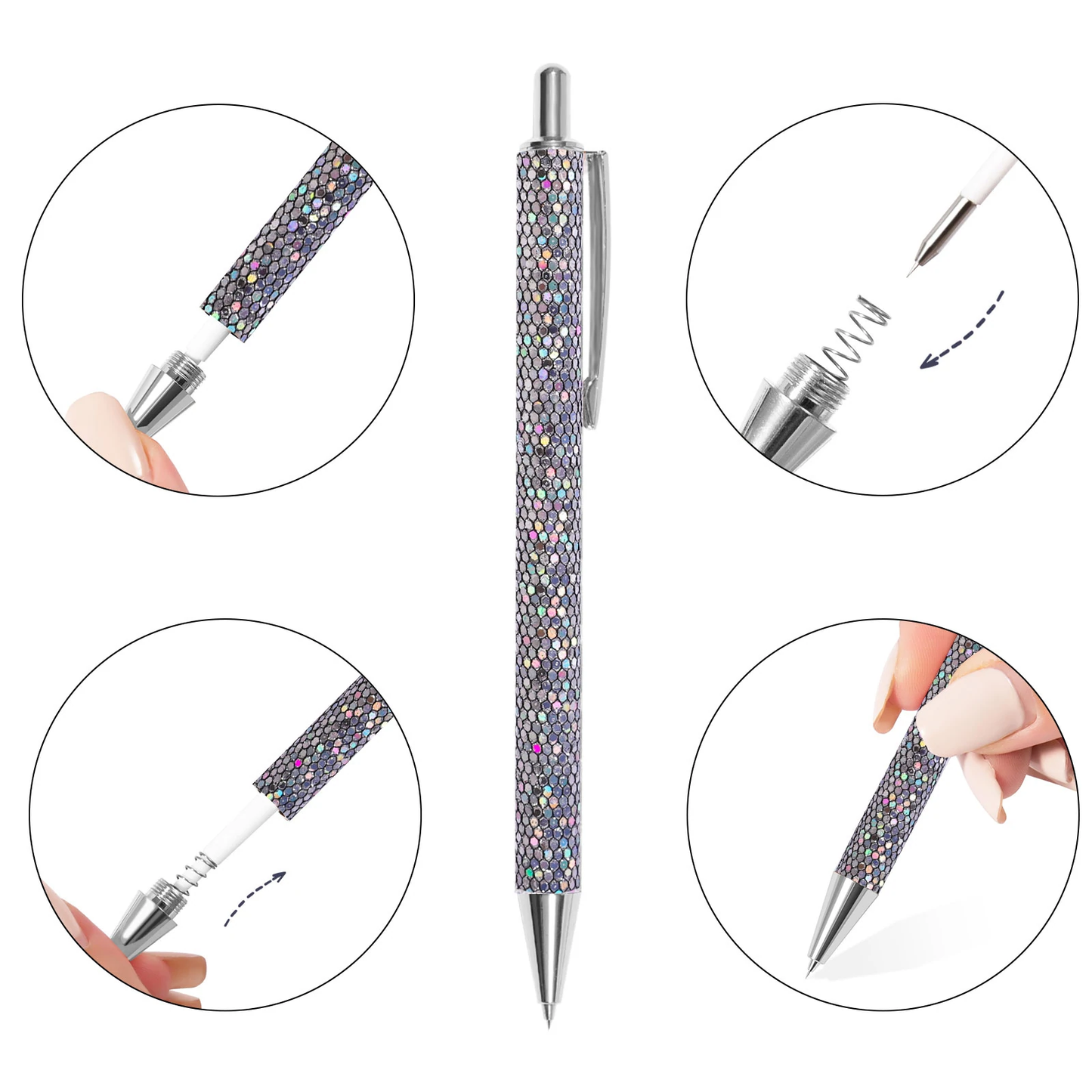 Teckwrap Black Sparkle Weeding Pen image 1