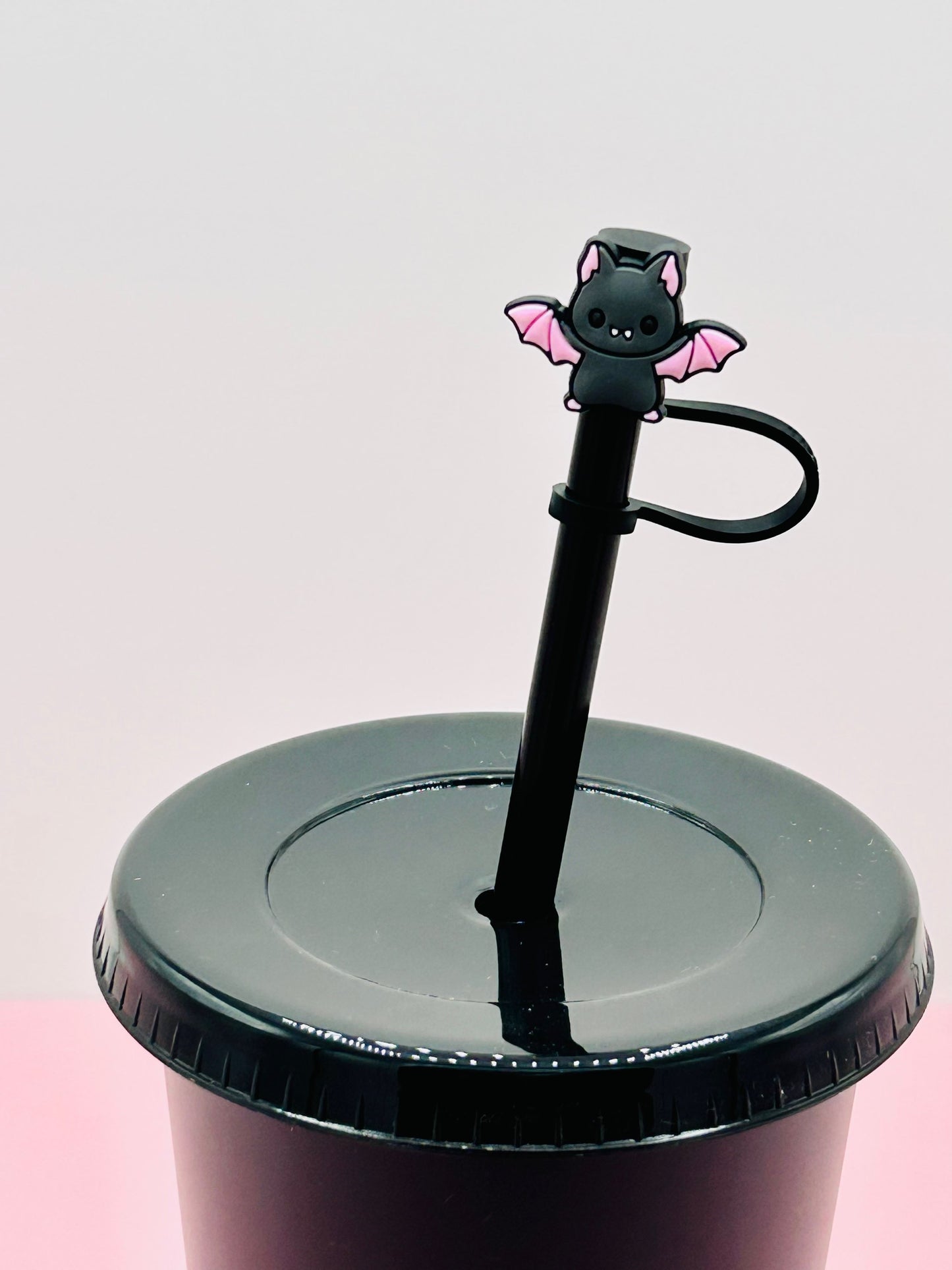 Straw Topper - Cute Bat image 0