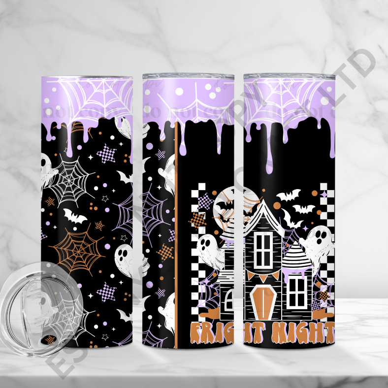 Fright Night - Full 20oz Tumbler Sublimation Ready Print image 0