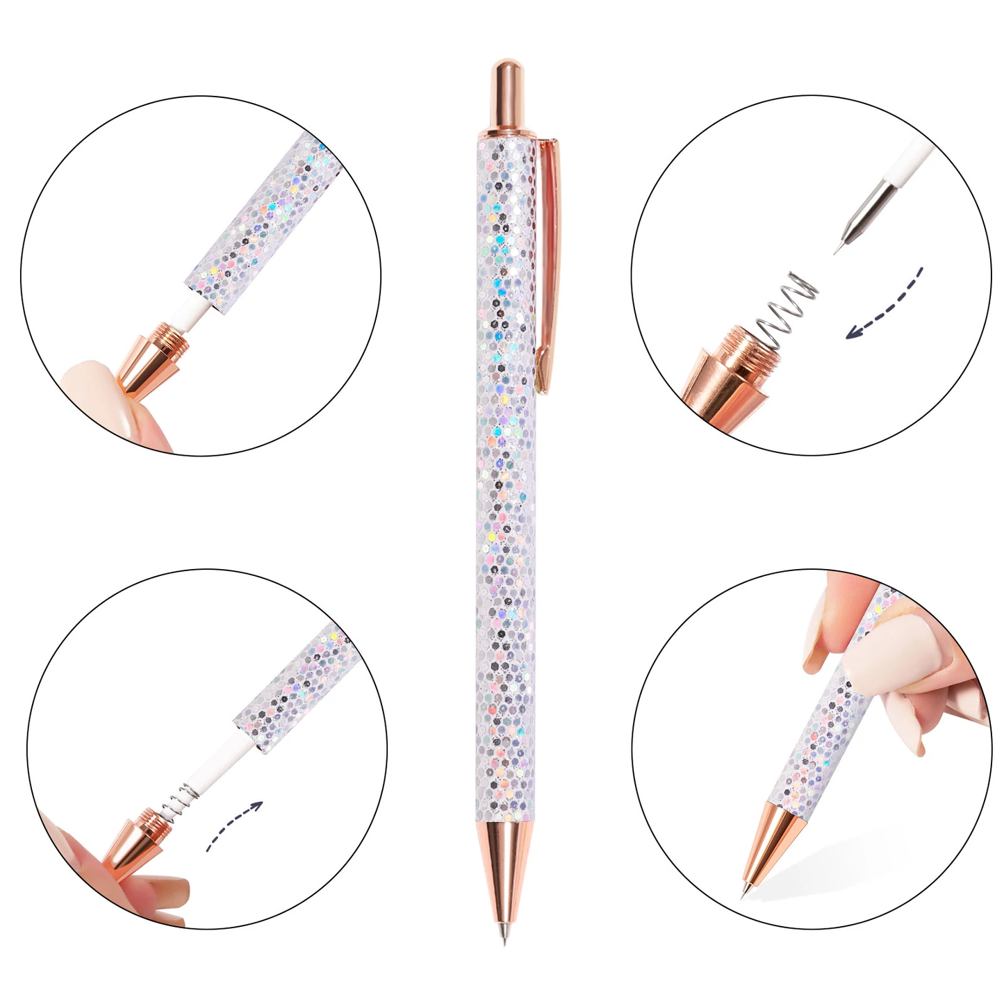 Teckwrap White Sparkle Weeding Pen image 1