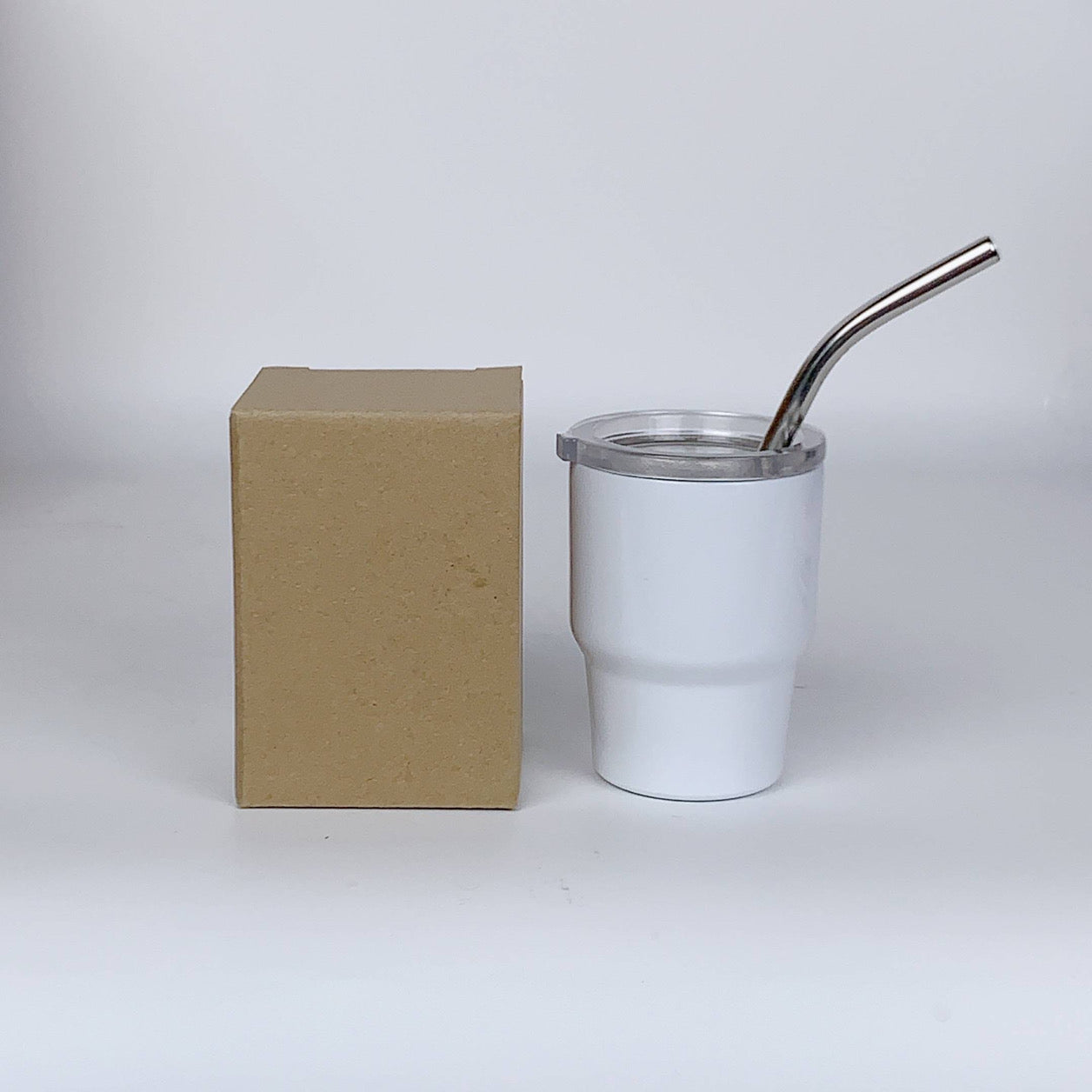 2oz Mini Double Wall Shot Tumblers with Lid and Metal Straw image 14