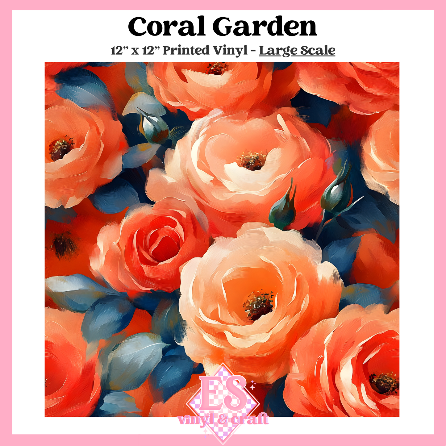 Coral Garden - Small or Large Scale Options - 12" x 12" Sheet image 2