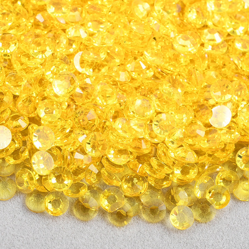 Lemon - Transparent Resin Rhinestones (3mm, 4mm & 5mm) image 0