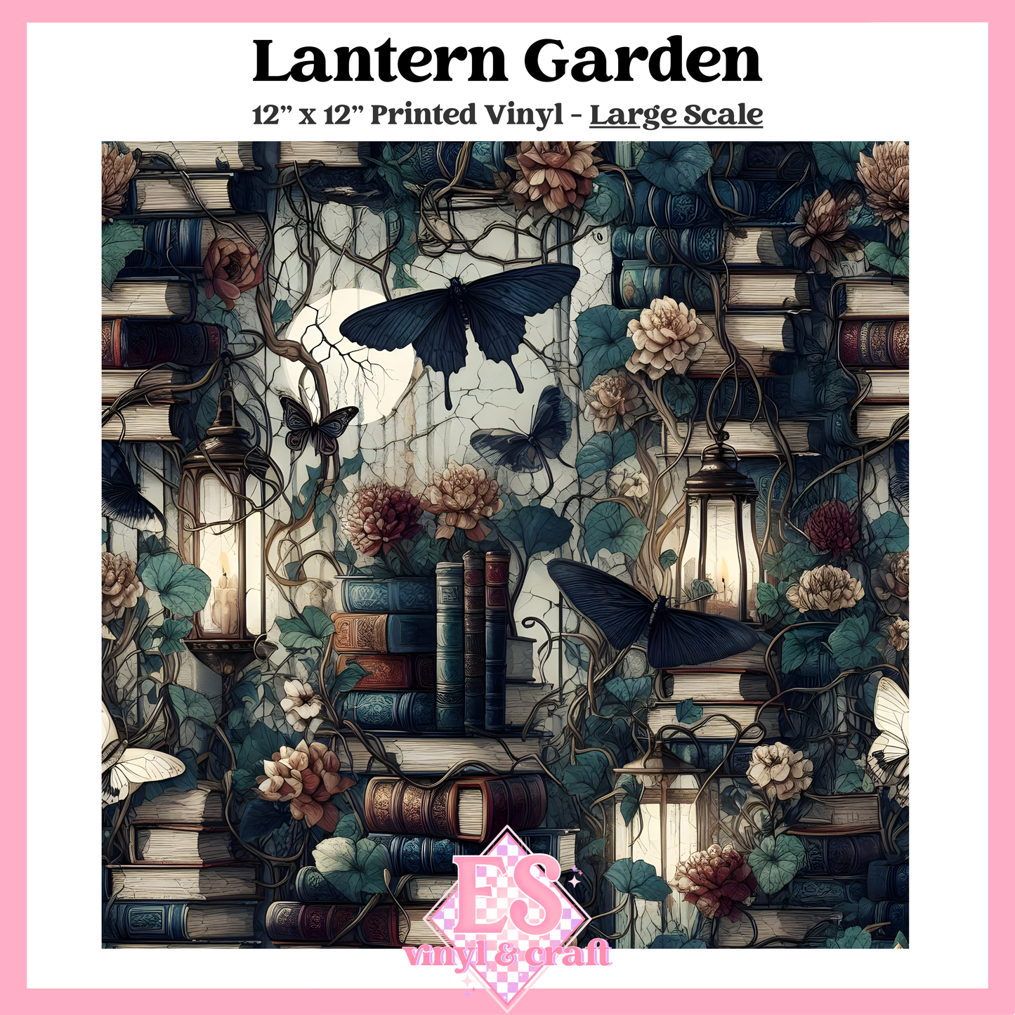 Lantern Garden - Small or Large Scale Options - 12" x 12" Sheet image 2