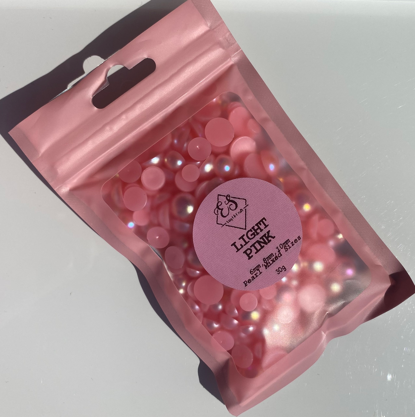 Light Pink - Pearl Mix 6mm, 8mm & 10mm image 1