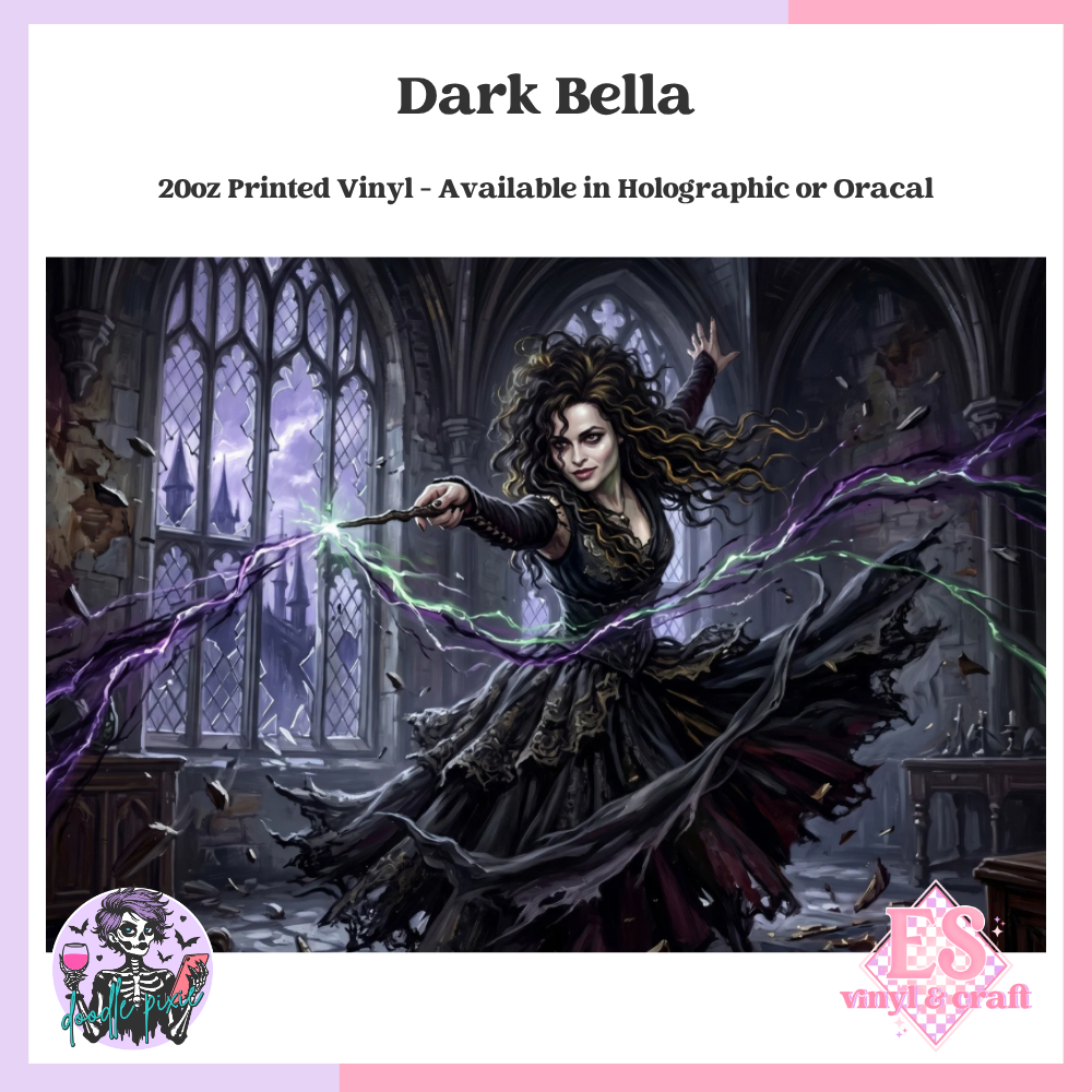 Dark Bella - 20oz Printed Tumbler Self Adhesive Vinyl