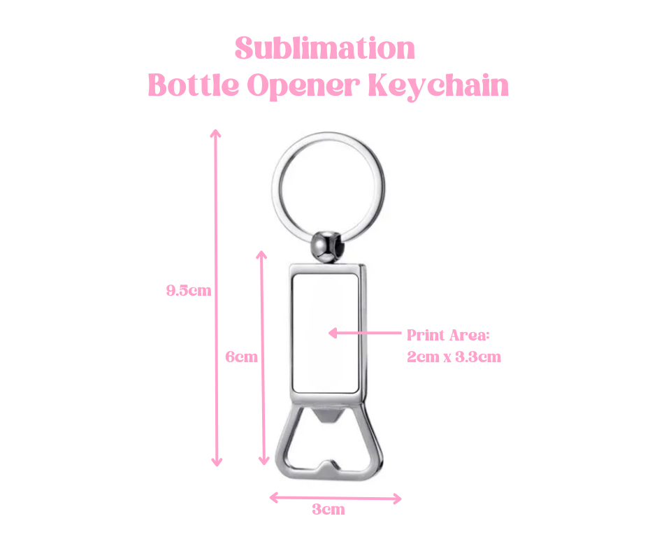 Bottle Opener Sublimation Keychain image 1