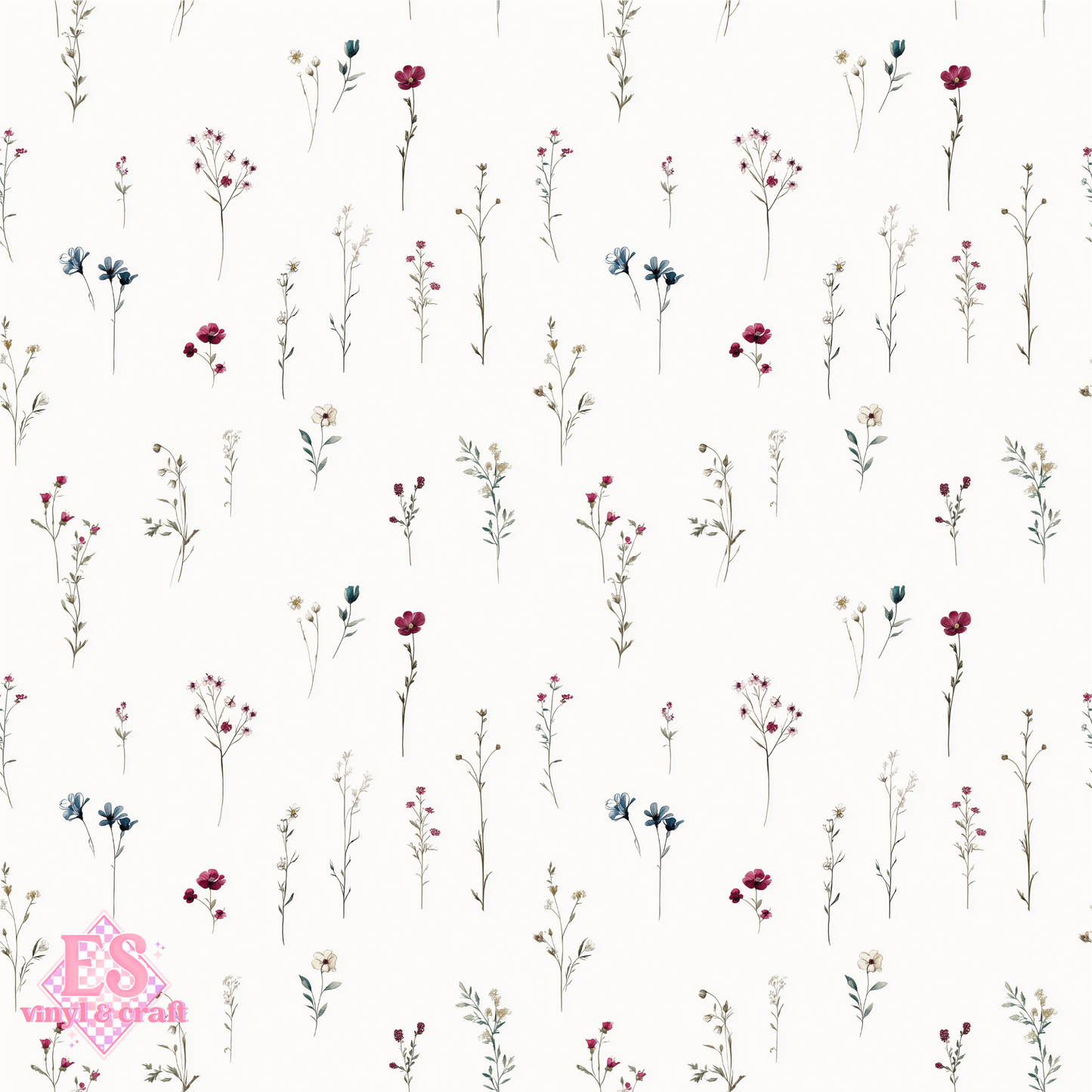 Flutter & Bloom Collection - UV Printed Vinyl 12" x 12" Sheet image 11