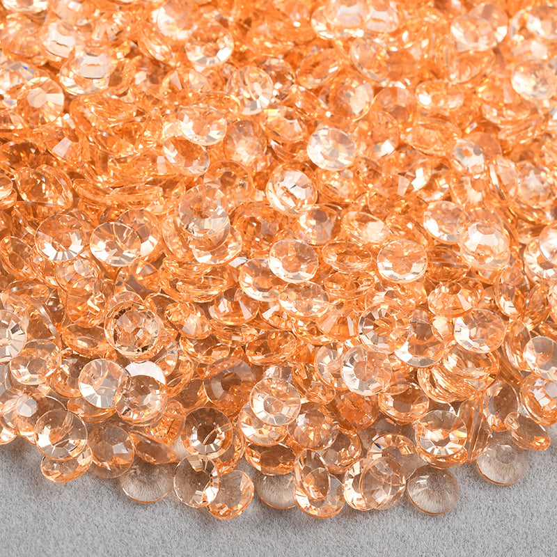 Light Peach - Transparent Resin Rhinestones (3mm, 4mm & 5mm) image 0