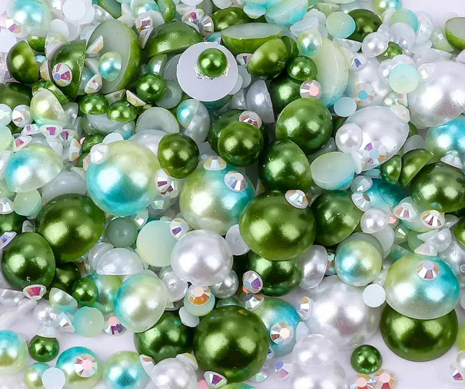 Enchanted Forest - Pearl & Rhinestone Mix image 0