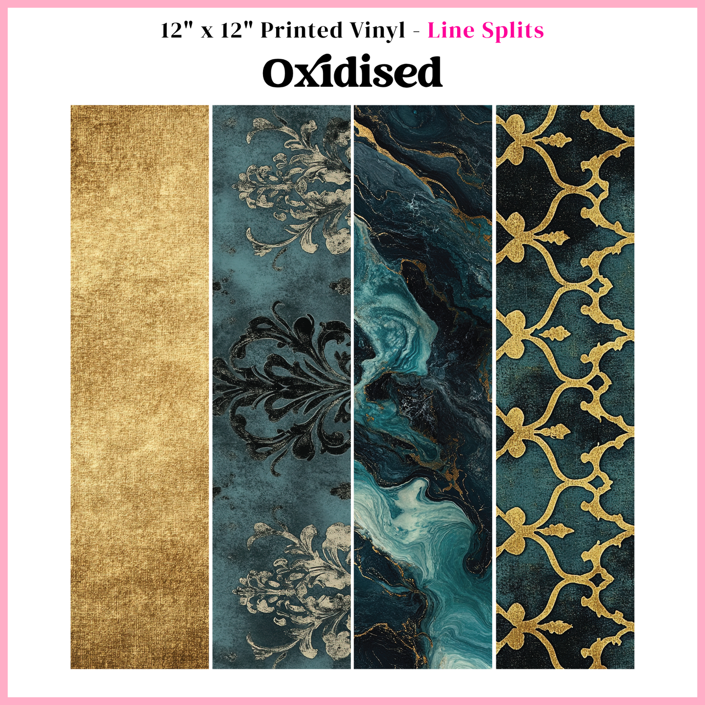 Oxidised - Line Split - 12" x 12" Sheet